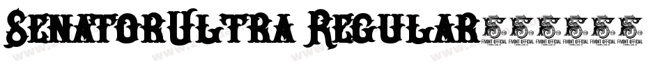 SenatorUltra Regular字体转换